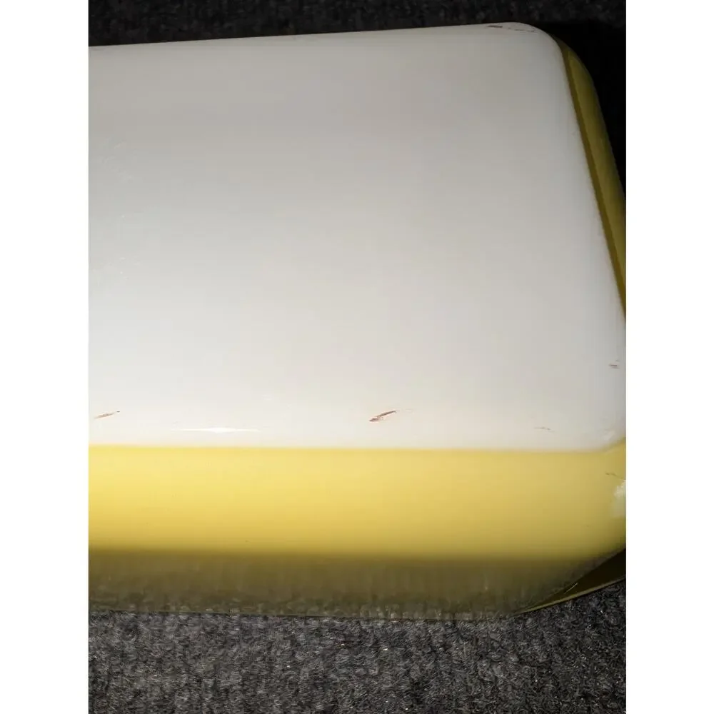Vintage Pyrex 913 Loaf Pan Ovenware in Verde Yellow 1950-1959